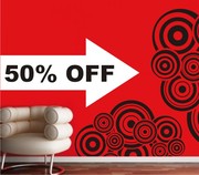50% OFF this beautiful wall decal